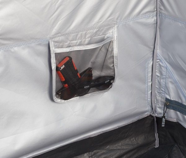 E-Z UP Camping Cube 6.4, Converts 10' Straight Leg Canopy into Camping Tent, Royal Blue (Canopy/Shelter NOT Included)